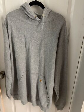 Carhartt Men’s Hooded Sweatshirt - Light Heather Gray